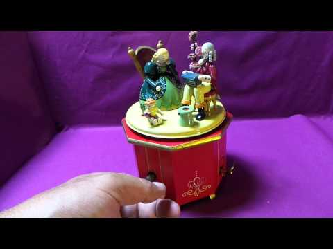 Erzgebirge - wunderschöne alte Spieluhr von STEINBACH - Mozart Geiger mit Madonna