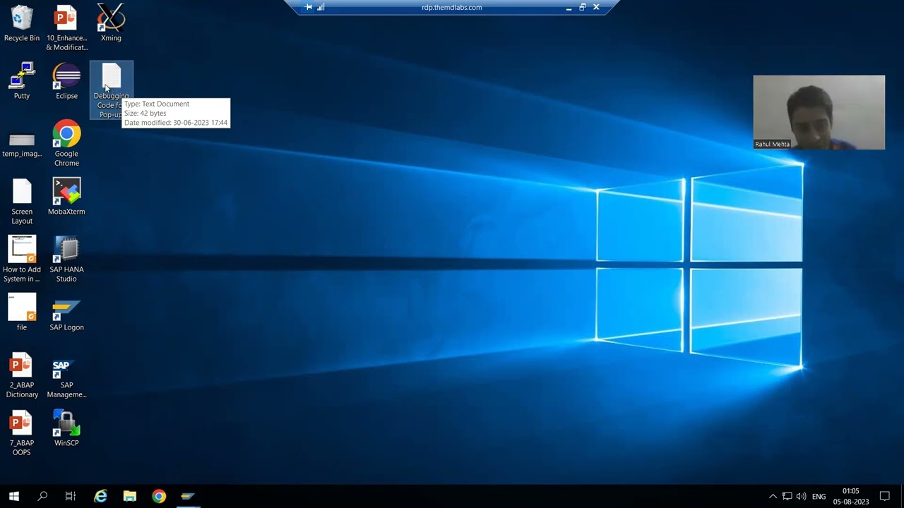 17 - Debugging - Way to Debug a Dialog Screen or Pop Up Screen