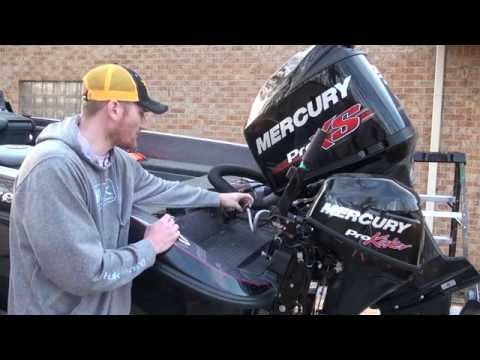How to hang and prep a small outboard motor
