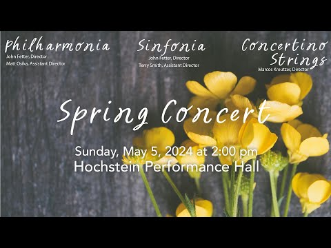 Philharmonia, Sinfonia, and Concertino Strings Spring Concert