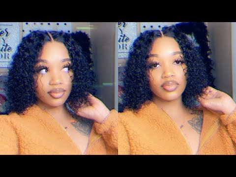 Clearance Sale!BOB 13x6 Lace Front Wig Deep Curly Brazilian Virgin Hair 10inch