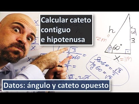 CALCULAR EL CATETO ADYACENTE CONOCIENDO UN ÁNGULO Y EL CATETO OPUESTO