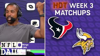 Previewing the Texans vs Vikings!
