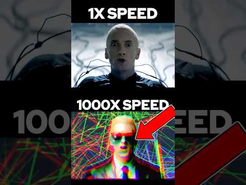 Eminem Rap God 1X Vs 1000X speed!!! #rapgod