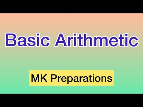 Basic Arithmetic Basic Mathematics Mk Preparations