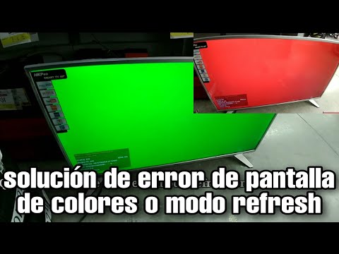Repair screen that comes out of colors