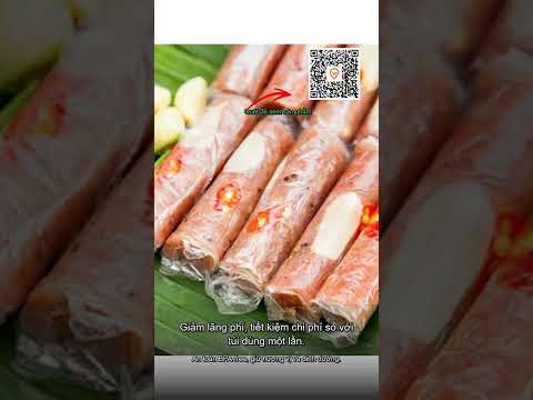 Màng nilon PP nhiều size gói chả lụa, giò thủ, jambon không bị thấm nước, quấn gỏi cuốn chống dính,…
