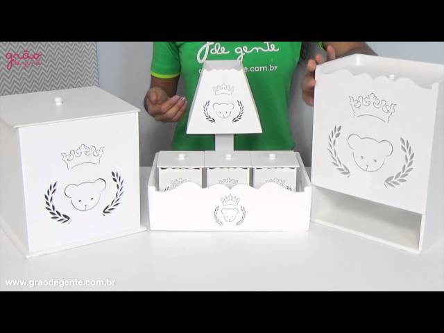 Kit Higiene Urso Coroa | Ref: 23951