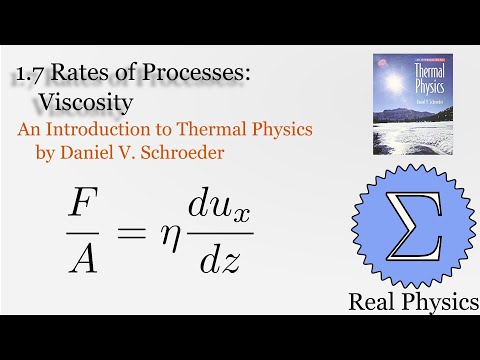 1 7 Rates of Processes Viscosity Thermal Physics Schroeder