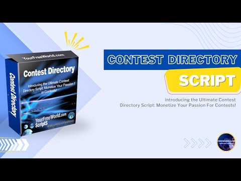 Contest Directory Script video demo