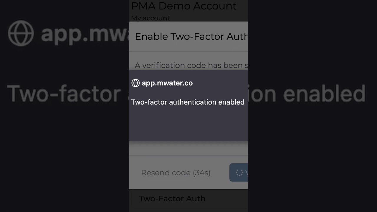 Email 2FA in mWater