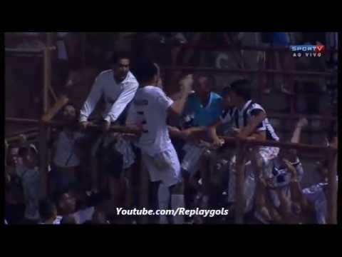 Gol de Edu Dracena - Mogi Mirim 1 x 1 Santos - Semifinal - Campeonato Paulista 2013