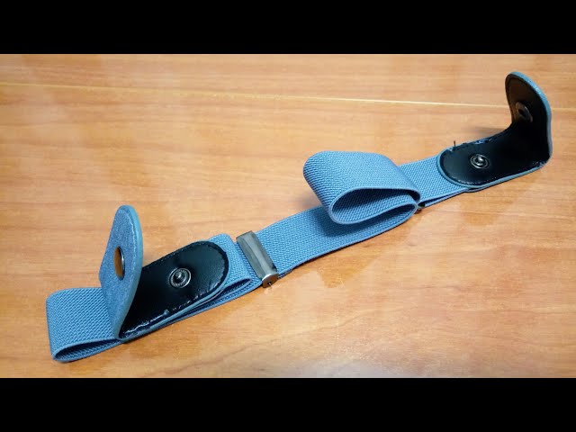 Vídeo relacionado con Tuxuseo Cinturón de 2 piezas con cintura elástica sin hebilla | Cinturón unisex para la oficina, el día a día y el tiempo libre - Práctico para conducir, para obras y para caminar, multicolor, 2pcs