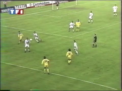 PARIS SG - TOULON- 2-3     (TOUS LES BUTS ET RESUME : DIVISION 1 : SAISON 1991-1992)