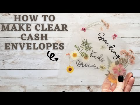 LOVE these! DIY Clear Cash Envelopes | Cash Envelope Budgeting Tutorial