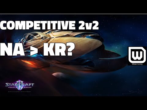 Starcraft 2: North America vs Korea (Tier 1 2v2 Showdown)