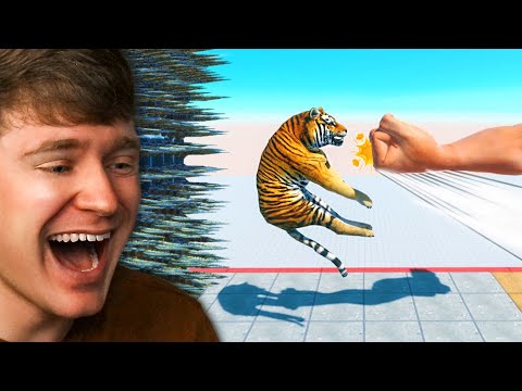 Can ANIMALS ESCAPE the GIANT PUNCH in ARBS!? (Reaction)