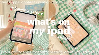 what’s on my ipad air 5 🍵 productivity apps & creativity | homescreen setup, cute widget icons