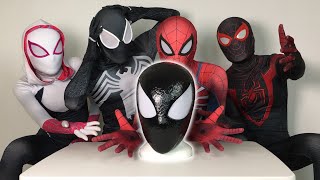 SpiderGwen Surprise Spiderman Bros NEW REALISTIC SPIDERMAN 2 SYMBIOTE MASK
