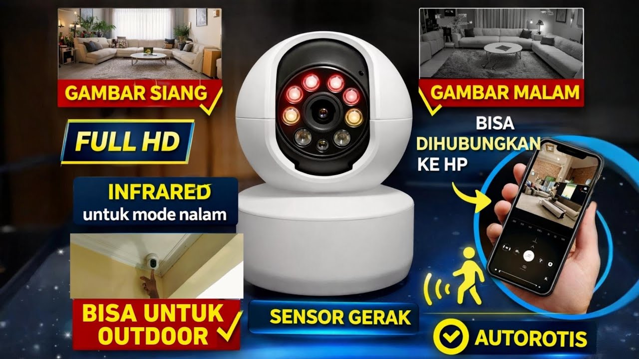 Tes Kamera CCTV V360 Terbaru Harga 100 Ribuan