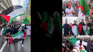 المسيرة المليونية مع أفضل شعب في العالم العربي:شاهد ردة فعل الجزائريين (لحمك يتشوك في آخر الفيديو )