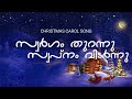 Swargam Thurannu Swapnam Vidarnnu Malayalm Christmas Carol Song സ്വർഗം തുറന്�