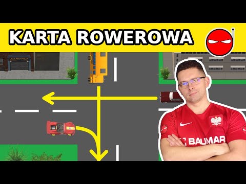 Karta rowerowa REGUŁA PRAWEJ STRONY Zadania Ćwiczenia Egzamin dla szkoły podstawowej LEKCJA TECHNIKI
