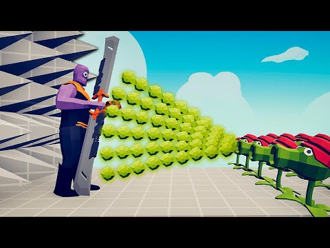 PEASHOOTERS + SPIKED WALL vs EVERY UNIT | TABS Totally Accurate Battle Simulator