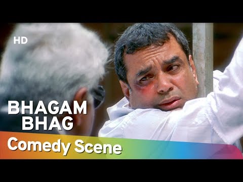 सच सच बता तू गांधी के बारे मैं क्या जानता है ??? Bhagam Bhag - Paresh Rawal - Superhit Comedy Scene