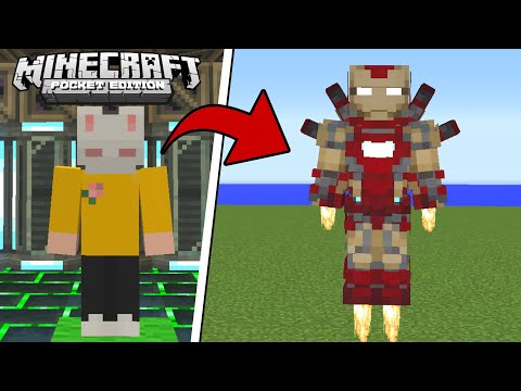 I became IRON MAN in Minecraft PE |  There is a SECRET ROOM in the house!😱