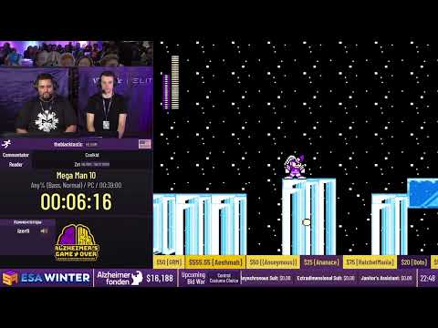 Mega Man 10 [Any% (Bass, Normal)] от theblacktastic - #ESAWinter22 [RU]