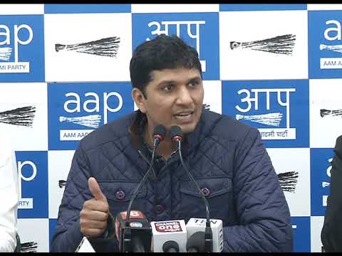 Aap Chief Spokesperson Briefs media on the Strike by Traders against Sealing issue