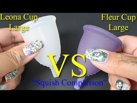 Leona Cup vs Fleur LG "Squish" - Menstrual Cups