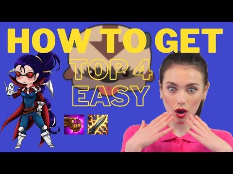 How to get top 4 EASY!! - TFT Teamfight Tactics RANKED GUIDE 10.22 Strategy Set 4 Fates Comps Meta