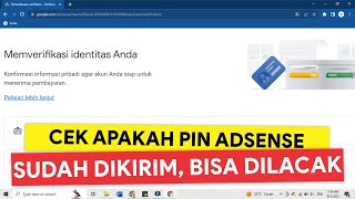 Download lagu ADA TULISANNYA! Cara Mengetahui PIN Google AdSense Sudah Dikirim | How to Check AdSense PIN Status mp3
