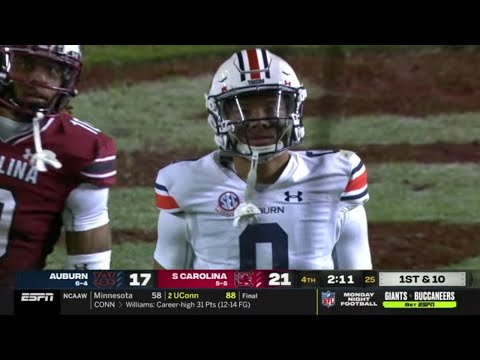 Auburn vs South Carolina Controversial Ending | 2021 College Football