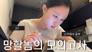 고2의 망할놈의 모의고사 준비하는 주말 브이로그