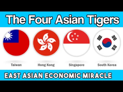 The Four Asian Tigers Economic development |East Asian Miracle|Taiwan,South Korea,Singapore,HongKong