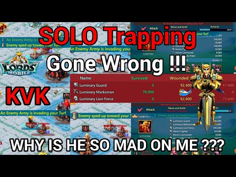 KVK - Solo Trapping Gone Wrong !!! Lords Mobile - GameF1rst #lordsmobile #kvk