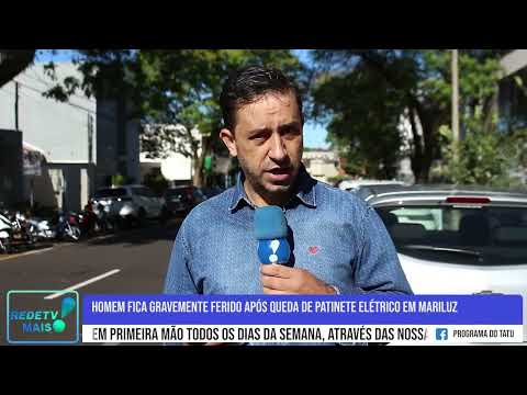 Homem fica gravemente ferido após queda de Patinete elétrico em Mariluz