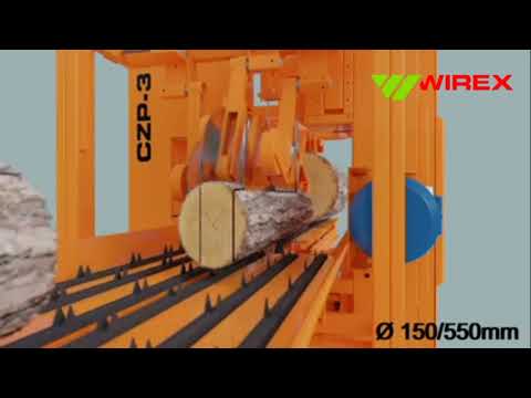 Aserradero vertical con 3 cabezales WIREX CZP-3