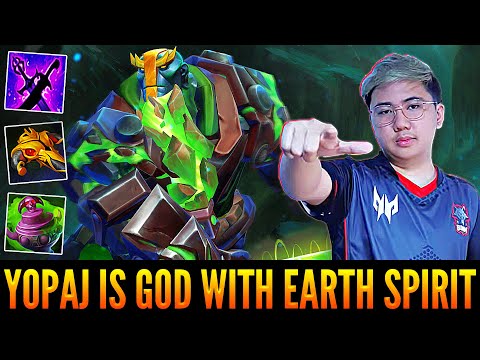 👉 YOPAJ Is Real God With Earth Spirit On Mid - Even Storm Cant Escape From Him - Dota 2 Highlights