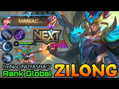 MANIAC Zilong Insane 14,800+ Matches - Top 1 Global Zilong by SkyWave - Mobile Legends.....!!!