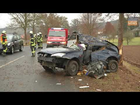 FULDA: Crash on country road: 24-year-old driver dies in hospital