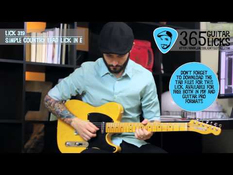 Lick 319/365 - Simple Country Lead Lick in E | 365 Guitar Licks Project