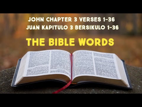 the bible words John Chapter 3 verses 1-36