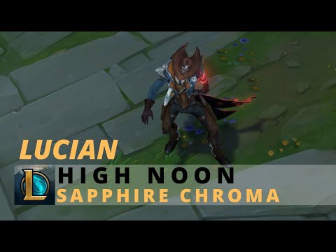 High Noon Lucian Sapphire Chroma - League Of Legends