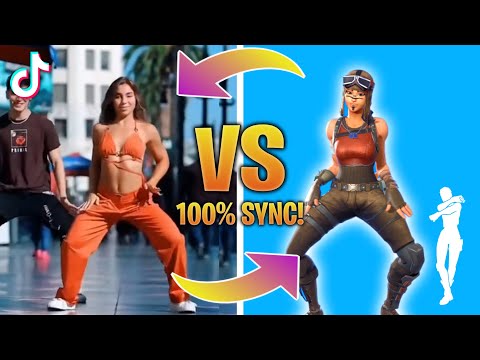 NEW FORTNITE DANCES & EMOTES IN REAL LIFE 100% IN SYNC!(Without You,Made You Look,Steady,Get Griddy)