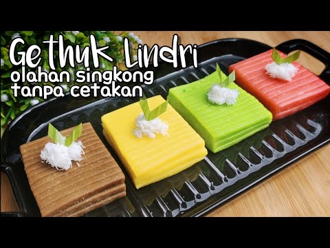GETUK LINDRI TANPA CETAKAN ATAU GILINGAN | Resep Olahan Singkong dibikin Gethuk Lindri