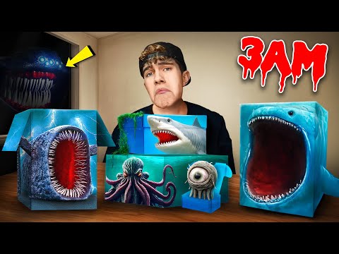 DO NOT OPEN ALL BLOOP SEA EATER EL GRAN MAJA MYSTERY BOXES at 3 AM!!